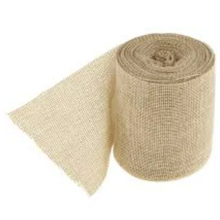 Bulk Quality Pure 100% Eco Friendly Tree Wrap Tape Jute Burlap Hessian Fabric Wholesale Linen Fabrics Printed original jute.