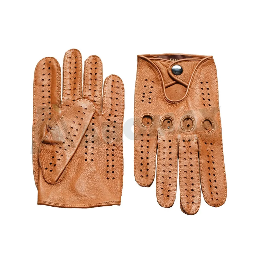 Wholesale Men Deerskin Leather Gloves For Driving Fashion Man Leather Glove Mens Leather Driving Gloves Winter
