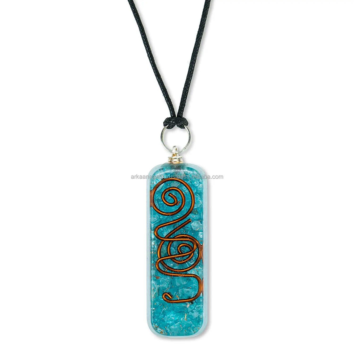 Wholesale Orgone 7Chakra Pendant Stunning Teardrop chakra crystals healing for Protection
