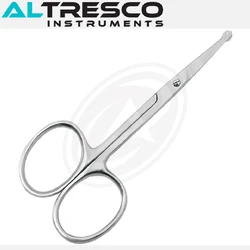 Nose/Ear Cuticle Scissors Stainless Steel Available In Straight and Curved