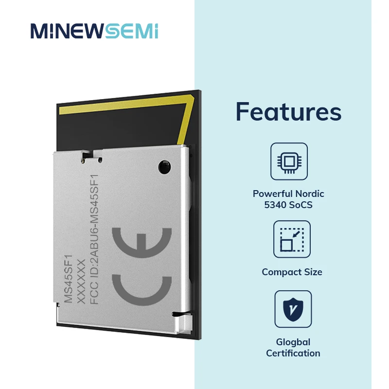 NRF5340 MS45SF1 беспроводной модуль IoT BLE длинный Zigbee с резьбой USB носимое устройство 5 1 BlueTooth