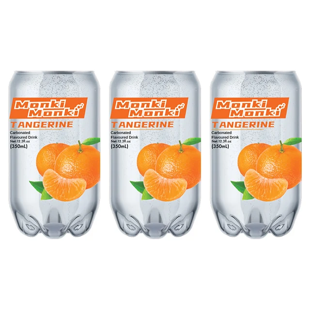 Premium Quality Soft Drink Beverage Multiple Fruit Flavor Carbonate Refreshing 350ml PET Can Tinned Halal Cover Malaysia Drinks