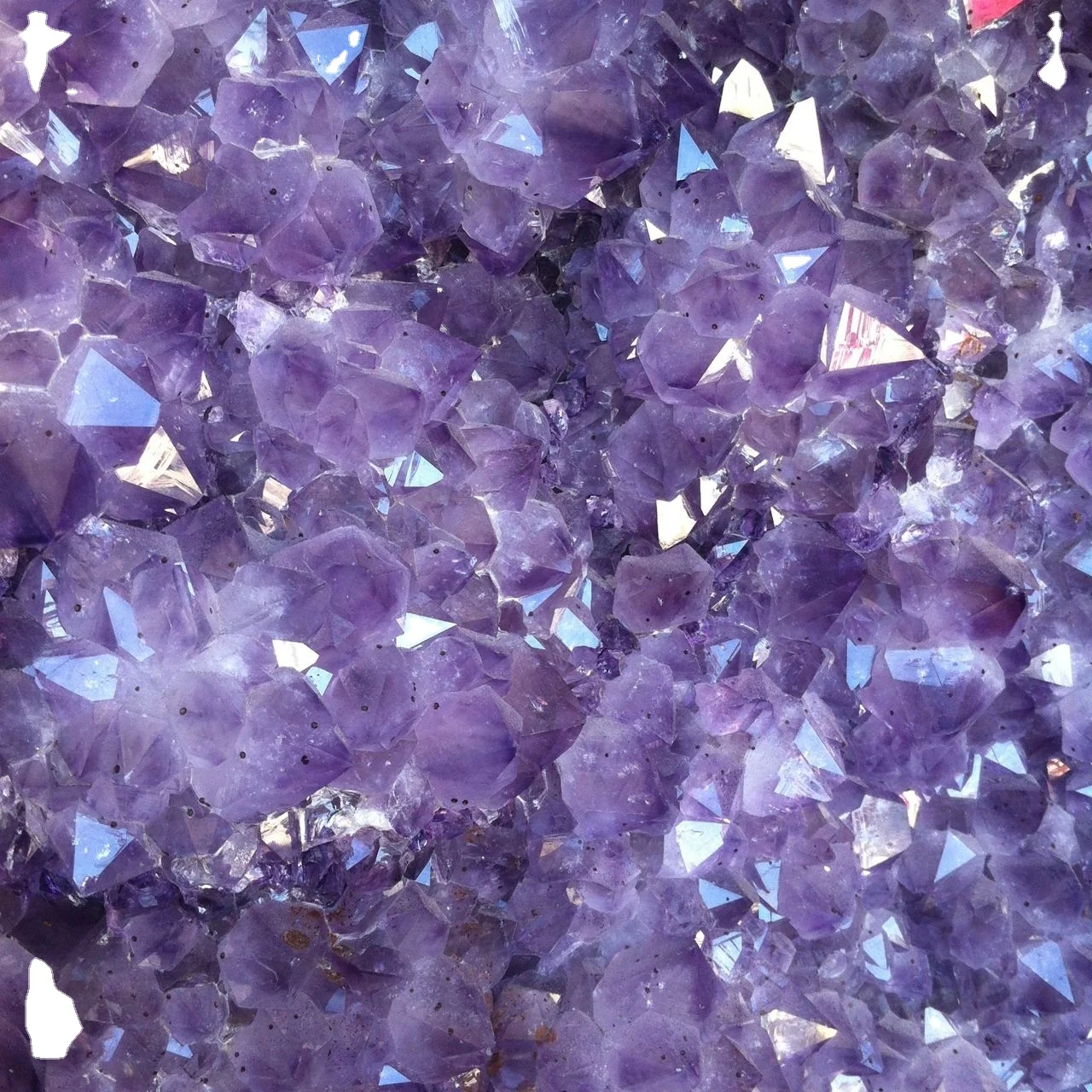 Backlit Amethyst Gemstone Table Top / Semi Precious Gemstone Amethyst Table Top