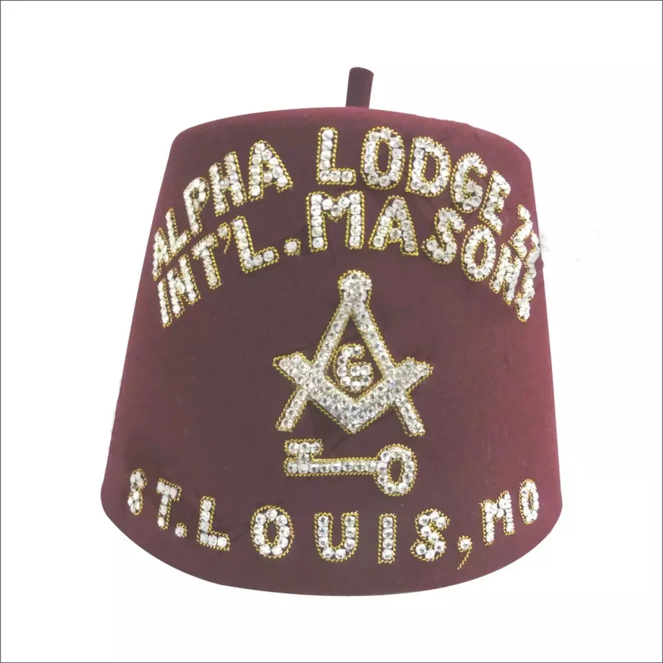 Fez Alee Temple Shriner Fez No Xciii Masonic Regalia Fez