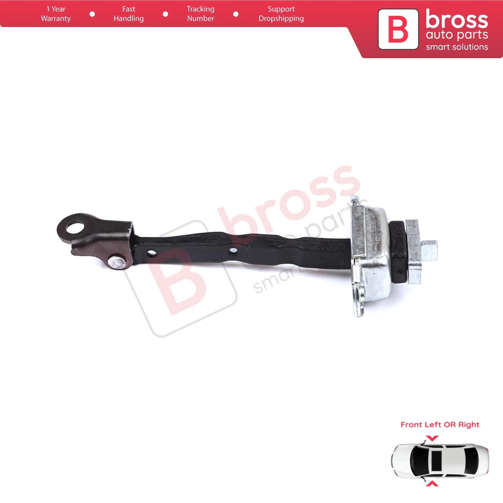 BDP1383   Front Door Stop Check Assy Limiter Strap for Toyota C-HR MK1 X1 AX10 AX50 2016-2024 68610F4030