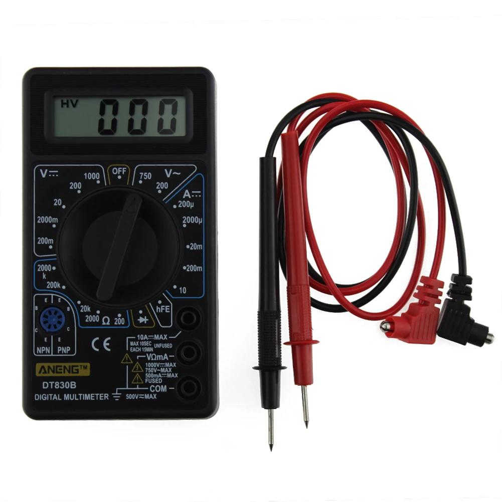 Dt830b цифровой мультиметер мини селфи палка выдвижной ручной