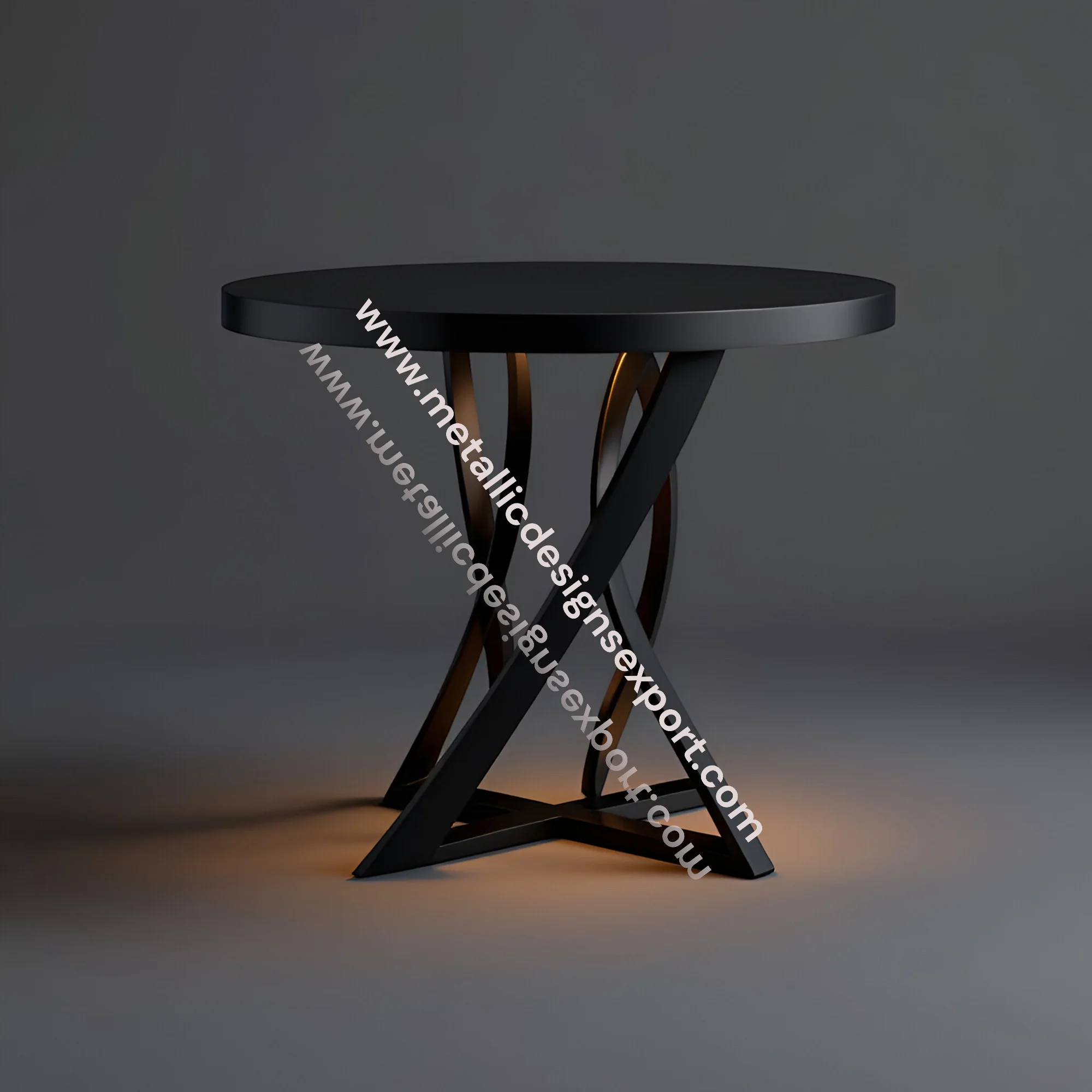 Luxury Black Round Table Glossy Pedestal Base with Elegant Design, Ideal for Dining Rooms, Cafes, or Contemporary Spaces