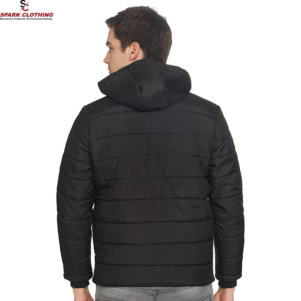 Plus size man black Jackets Made in Nylon Fabric casual Street Wear Boys Jackets With customized design