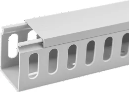 SiRON  G013  PVC trunking 60 x 40 slotted U channel wire cable tray