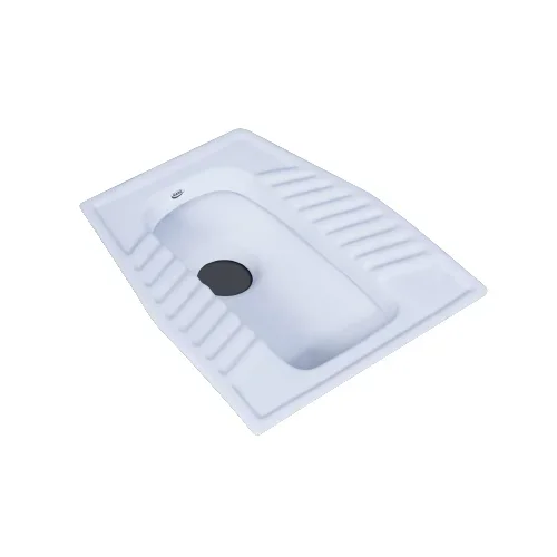 Top Rated White Ceramic Indian Style Sanitary Ware Toilets Eastern Ceramic Squatting Pans for Bulk Export from India