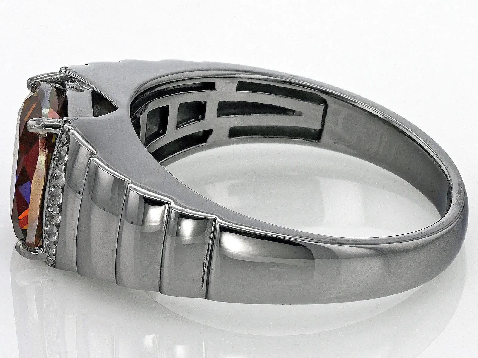 Cosmopolitan Beyond Topaz Men Ring | Black Rhodium Over Sterling Silver | Stylish & Elegant Design | Gemstone Jewelry Wholesale