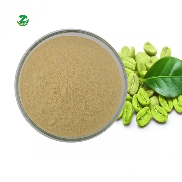 Заводская поставка натуральная потеря веса хлорогеновая кислота 60% экстракт зеленого кофе в зернах порошок