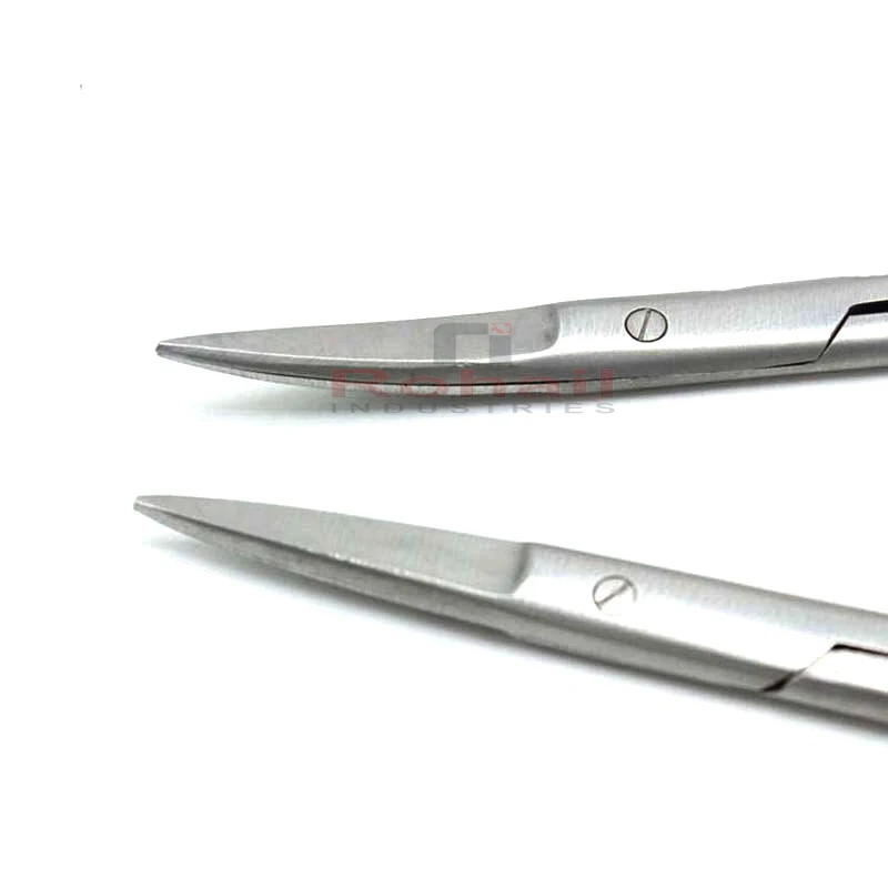 Радужки Резинки ножницы с прямым и изогнутым направлением работы стоматологические хирургические сделано в Пакистане RI-DI-0062