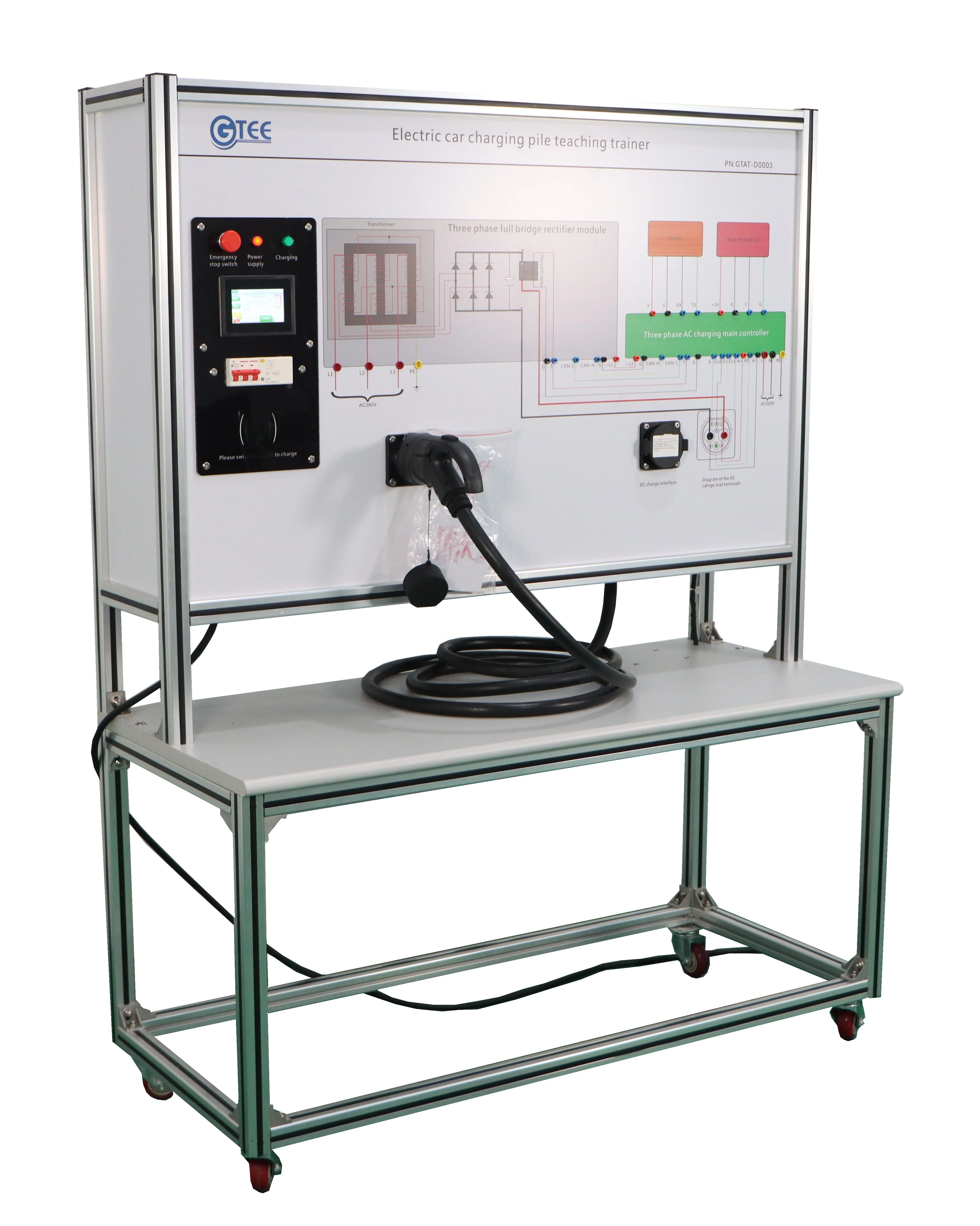 Electric Vehicle Training Charging Pile Teaching Equipment Automotive Training Board Didactic Equipment