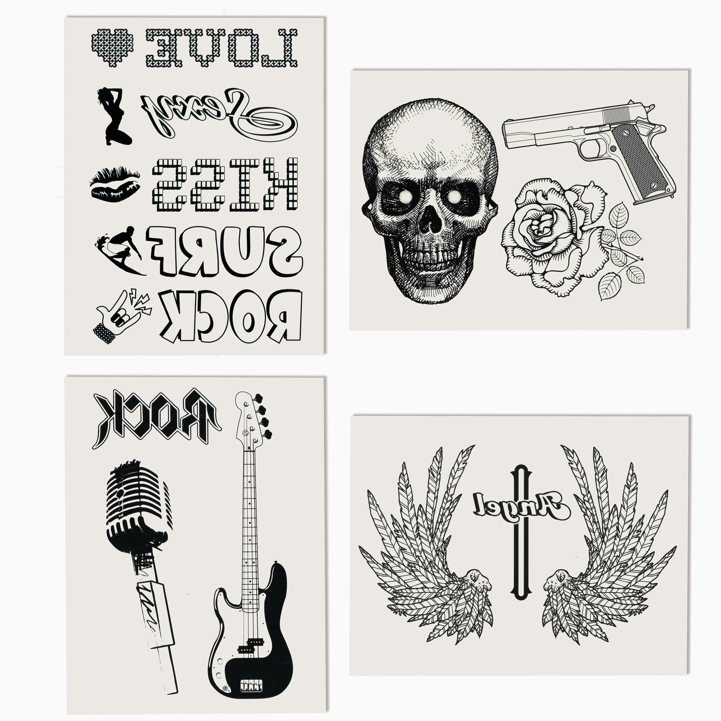 UV Tattoo Sticker, Available in Flower Shape Design