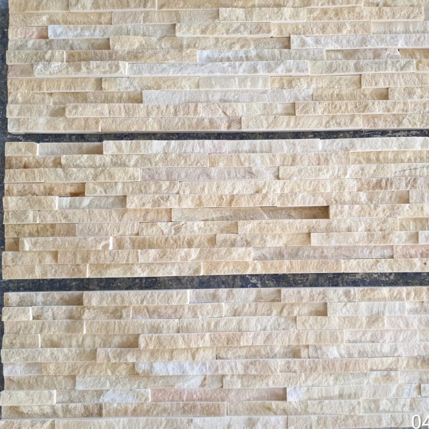 Yellow Marble Wall Panels 10 Lines Natural Decorative Stone At An Son Corporation