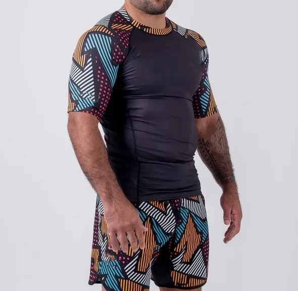 Mma rushguard на заказ Rash Guard дышащий и 4-стороннее растягивающее настраиваемое полностью сублимационные