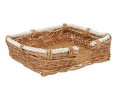 2024 Handmade Jute & Cotton Rope Storage Baskets Designed For Multipurpose Use Storage Woven Cotton Rope Basket For Nursery.