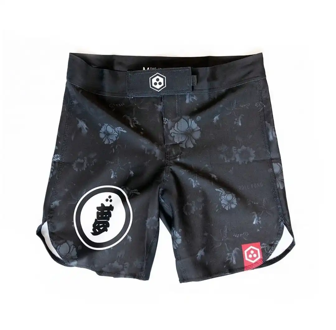 Custom MMA  Training Grappling Shorts 4-way Stretch Woven Fabric Own Sublimation Printing Design Mens Compression Short