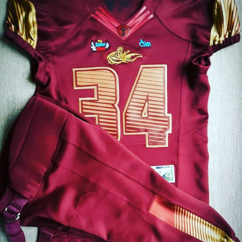 Factory Price 2022 American football uniform set with High Quality material Polyester Spandex American football jersey uniform