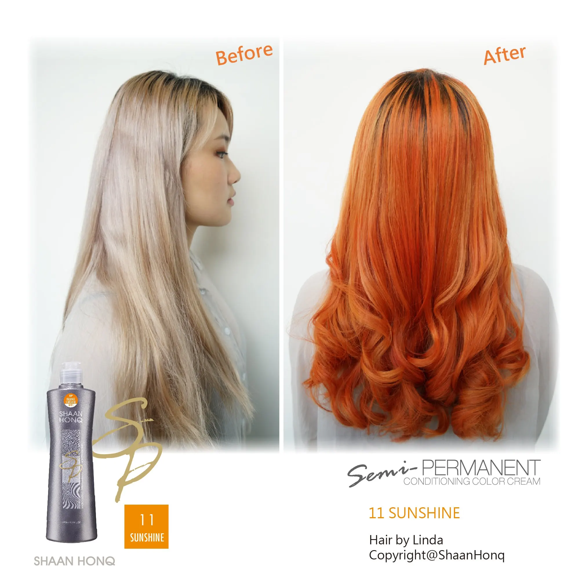 Semi- Permanent Conditioning Color Cream herbal hair dye cream