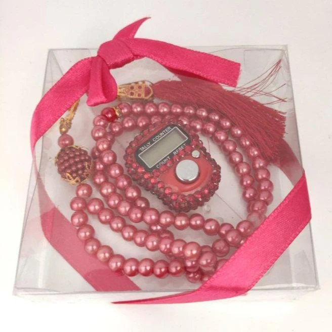 Misbaha Electronic Counter Tasbih Gift Set Digital Tasbeeh Rosary Muslim Ramadan Islamic Gifts Muslim Eid Box Customized Allah