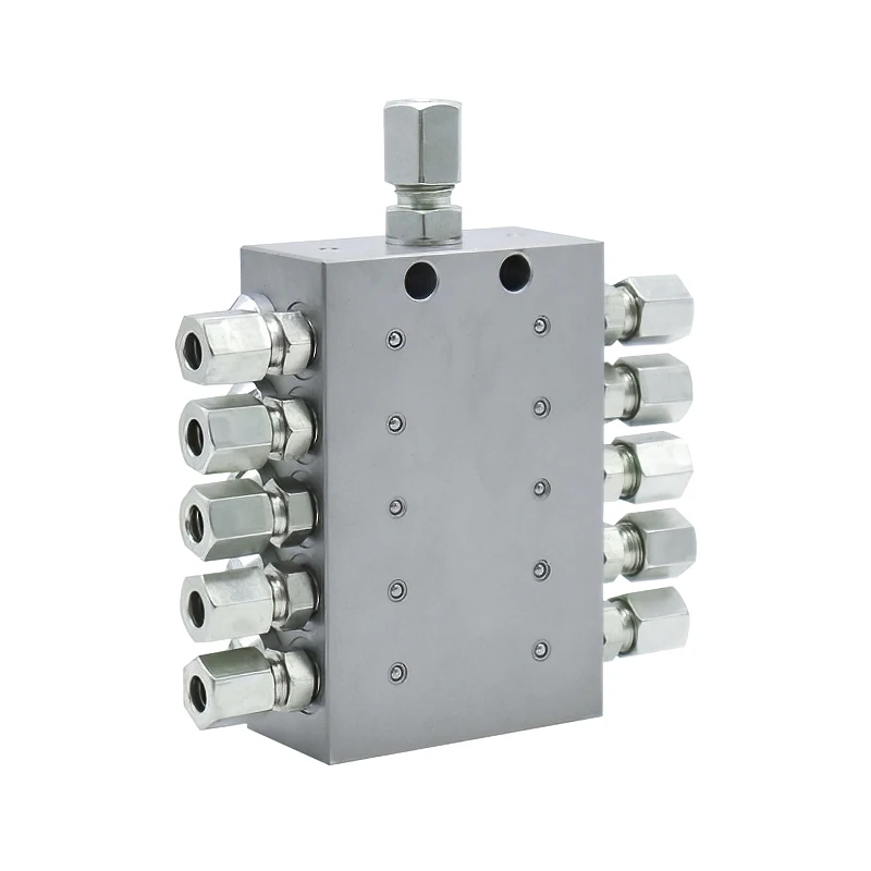 Seirna SKV Type hydraulic distributor lubrication system grease separator valve distributor divider block