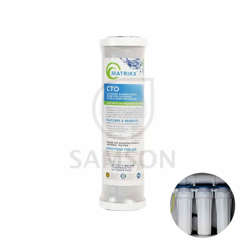 Hot Selling CTO Carbon Block Water Filter Activated Carbon for Household Use Removes Chlorine 5 Micron Micron Rate
