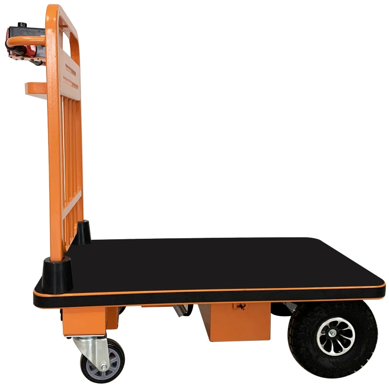 Heavy Dutyl Electric Hand Cart & Trolley Powered Platform Trolley for Warehouse Use