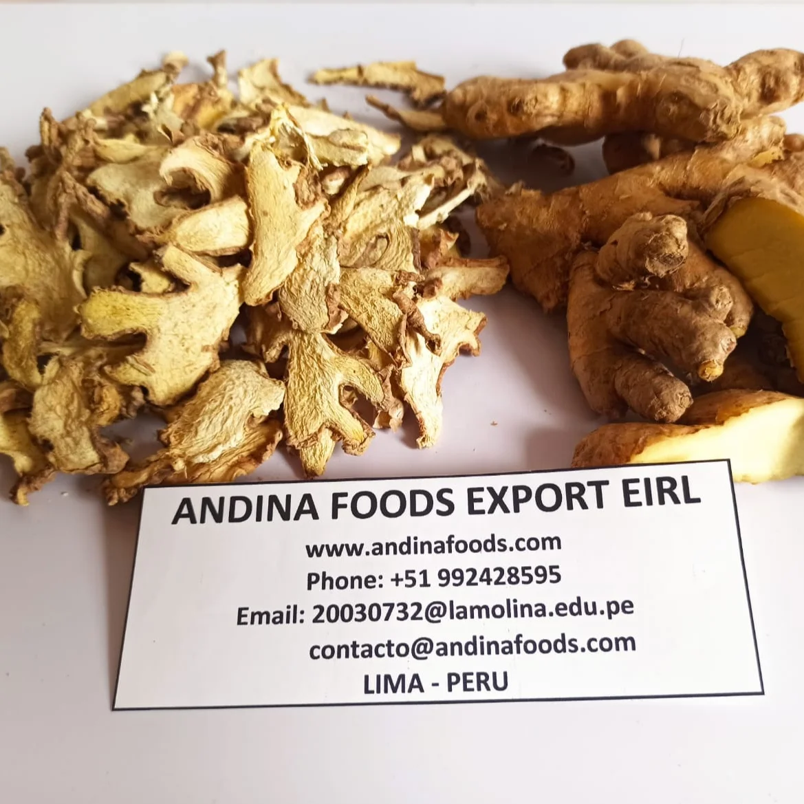 PERU EXPORTER MACHINE DRIED GINGER SLICES SALE