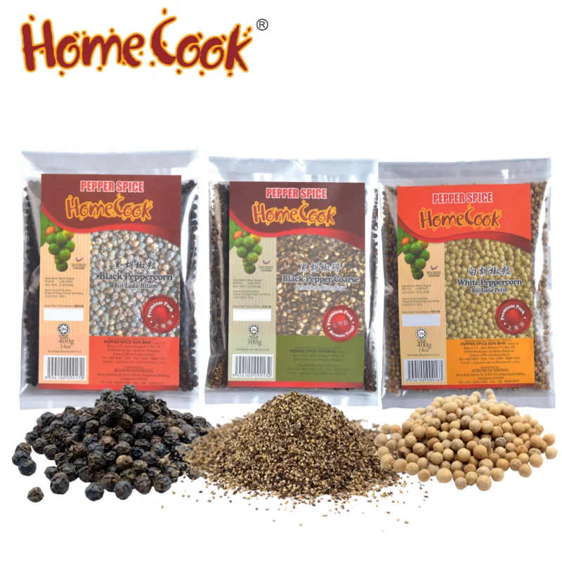 Best Selling Premium Quality Coarse Black Pepper 300g Bulk Style Black Pepper Crushed Ground America Export Standard Seasoning