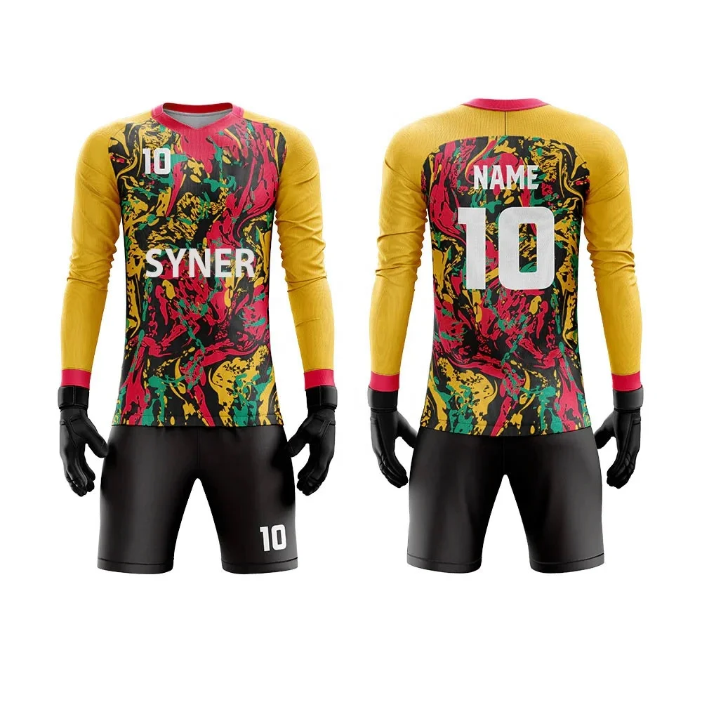 Customized Goalie Uniform Set Soccer Keeper Training Uniforms Goalkeeper Uniform Kit