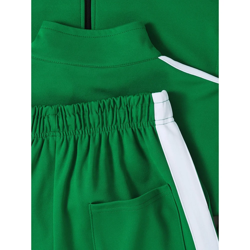 Apparel Processing Services For Men Tracksuit Full Zip Up Quick Dry Polyester Spandex Sportswear Joggers And Hoodie