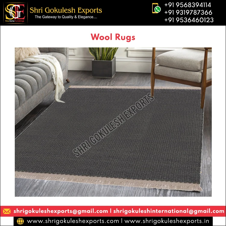 Experts in Selling Multicolor Handmade Woven Non Slip 100% Natural Fiber Wool Rugs for Floor Living Room Bedroom Usage