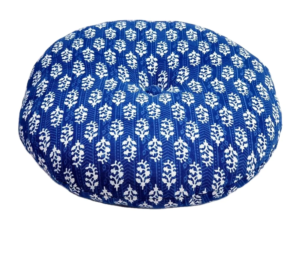 modern designer Ottoman Comfortable setting Pouf Ethnic Round Plouffe Floor Footstool Pouf