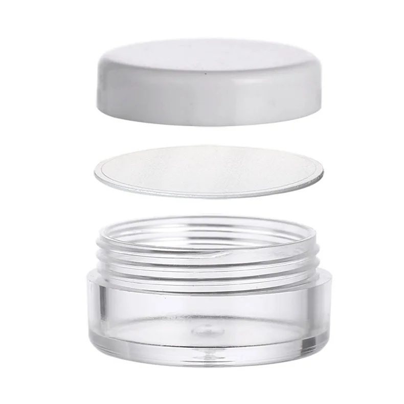 Colorful PS Small Capacity Plastic Face Cream Jar Lip Blam Pot Lip Scrub Container 5g Eye Cream Jar