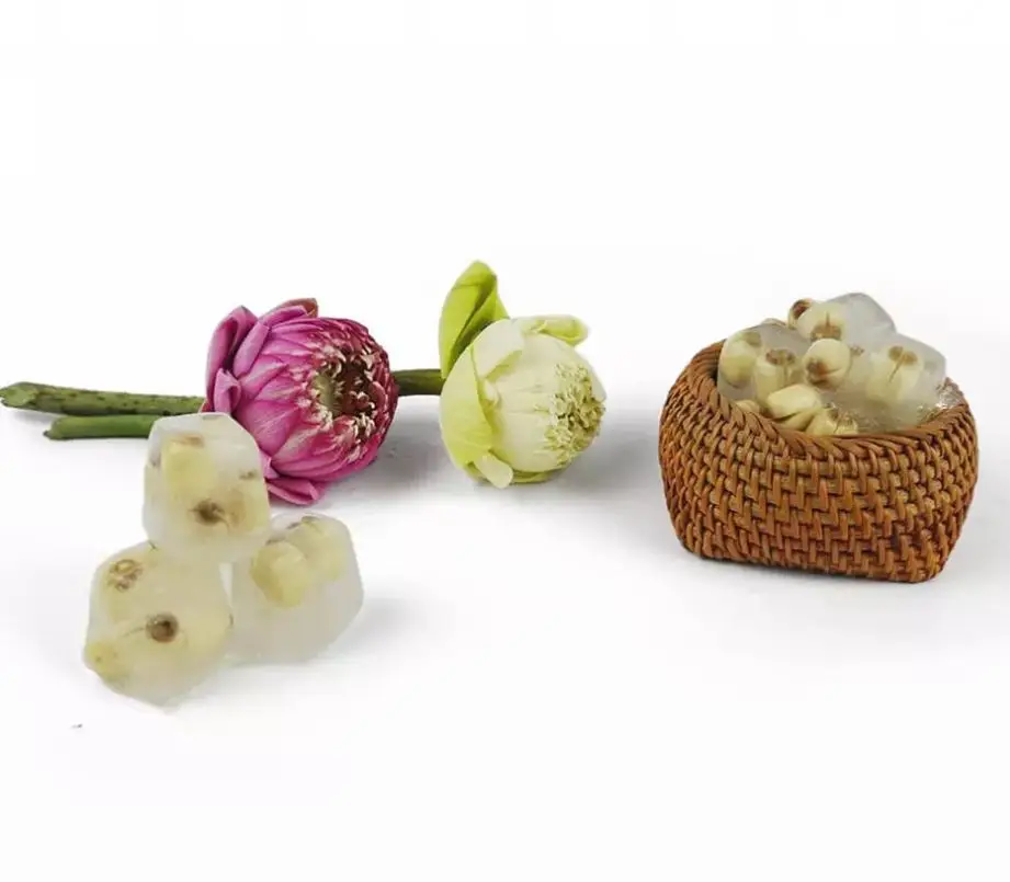 Ivory Color Peeled Style Weight Bag Customized Low MOQ Support Shelf Storage Price lotus Frozen Lotus Seeds