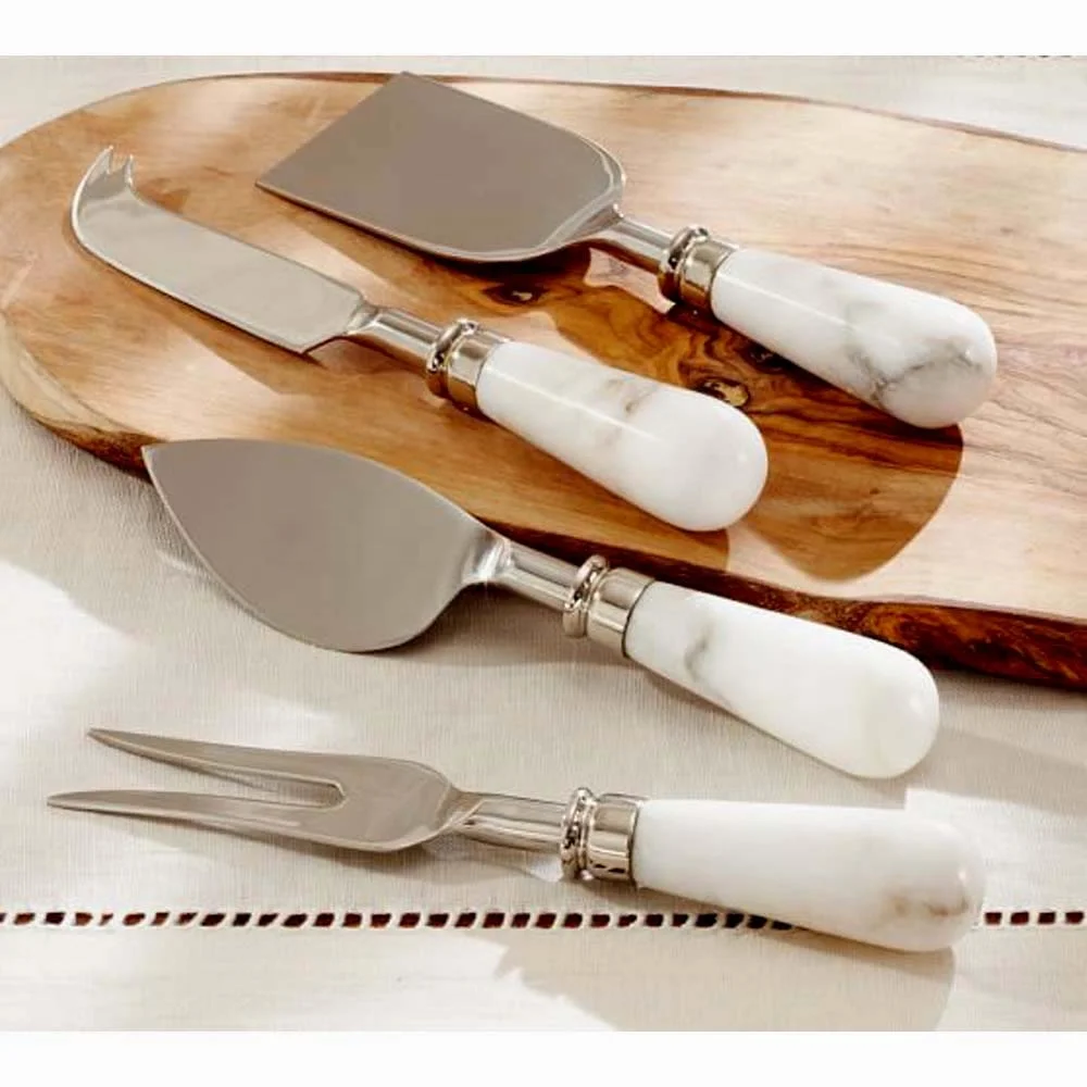 Stainless steel Gold Plated cheese Slicer set Stainless Steel Cheese Tools Gold Thick handle Cheese Spreader Set