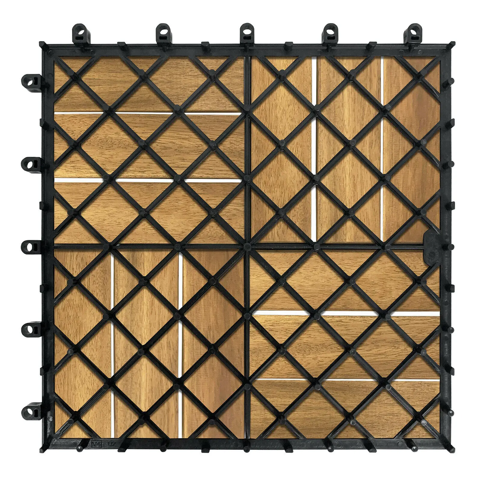 Acacia Interlocking Hardwood Floor Tiles Wood Floor Tiles For Courtyard And Deck Use Outdoor