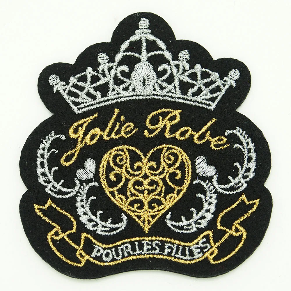 Вышитые значки оптом с индивидуальным логотипом утюгом объемные нашивки для одежды