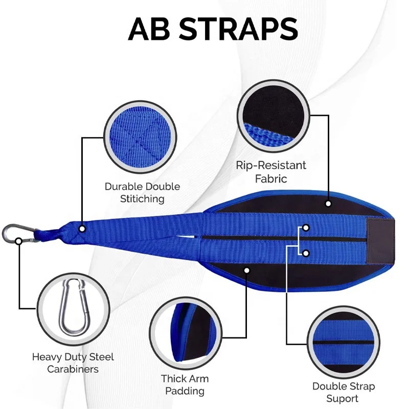 Ab  Straps Custom Workout Fitness Gym Weightlifting Hanging Slings Pull up Ab Straps