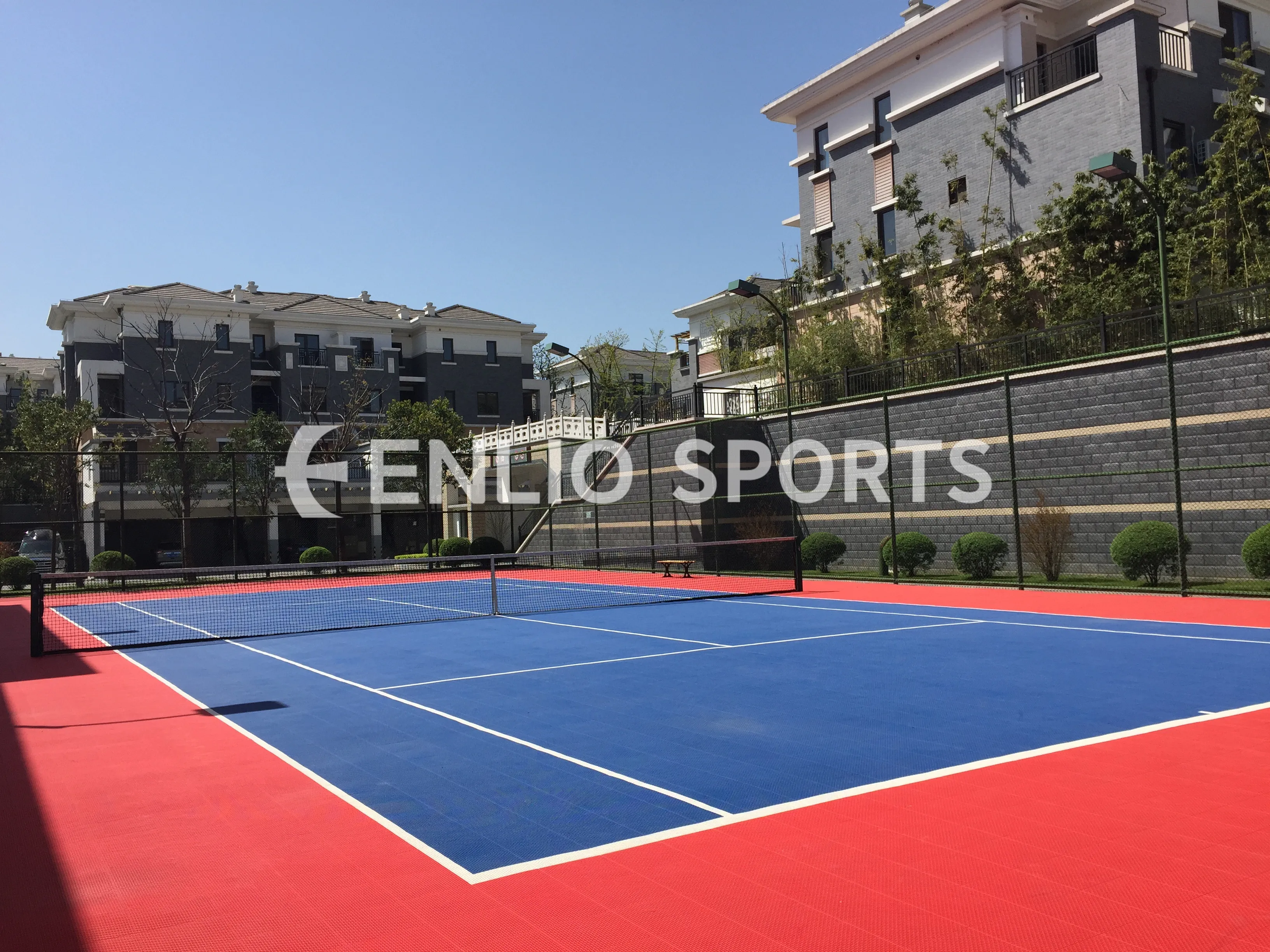 Outdoor Sports Court Mat Pickleball Volleyball Sport Court/Tennis Court Cover/Roller Skating PP Interlocking Flooring