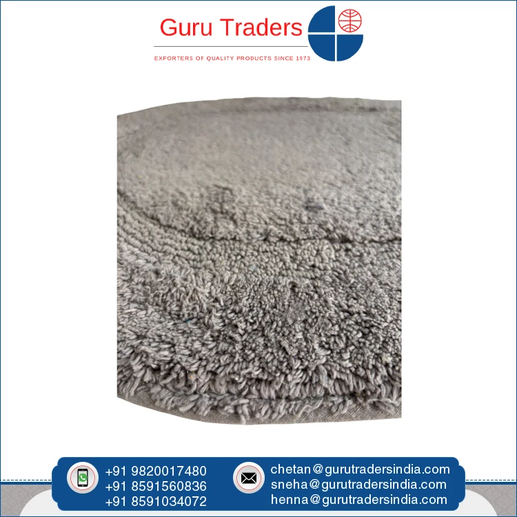 Highest Selling Water Absorbent Superior Quality 100% Cotton Solid Oval Bath Mat Available at Discounted Market Price