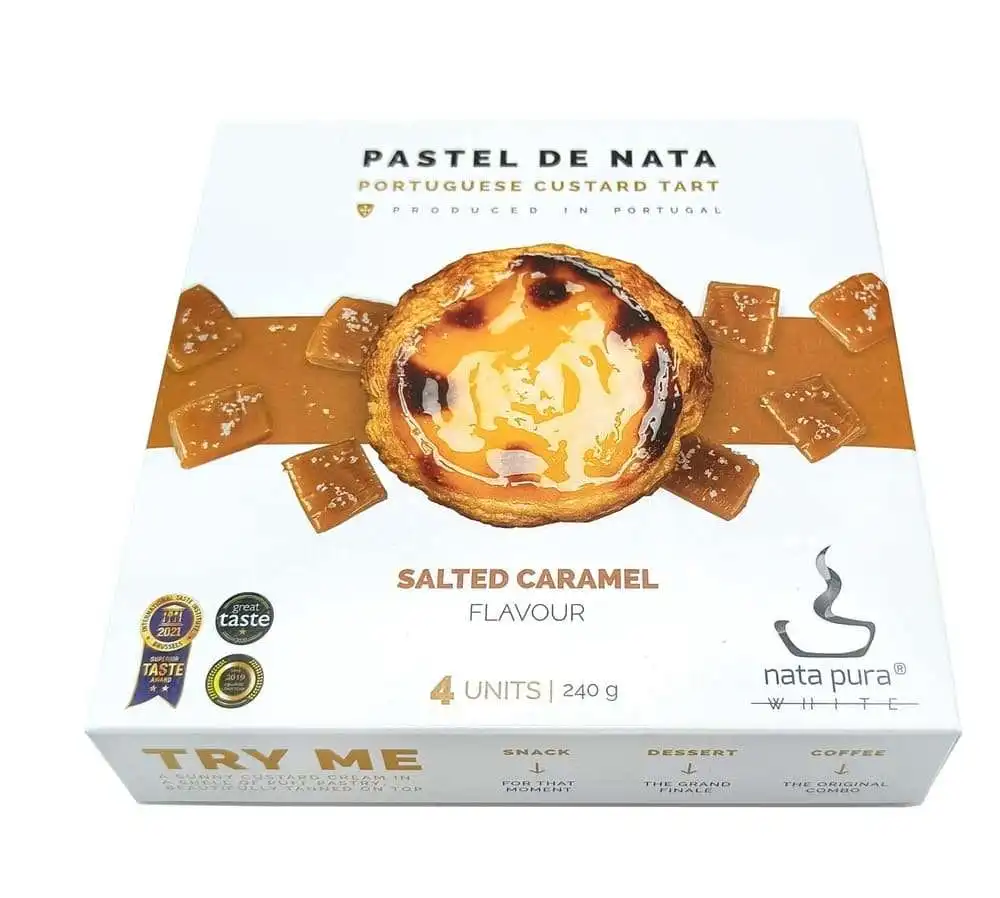 Pastel de Nata - Pack 4 UN White Salted Caramel