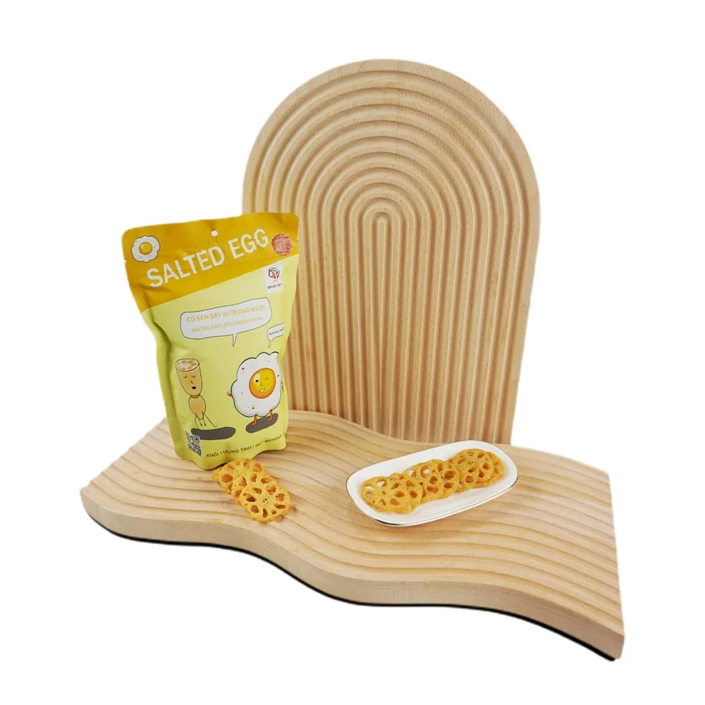 High Quality Fried Delicious Chips Salted Egg Flavors Taste Salty Vegetables Seasoning Lotus Root