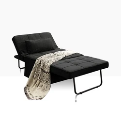 Vonanda 4 in 1 convertible stunning velvet Ottoman Sofa Bed Small Modern Couch Multi-Position Convertible