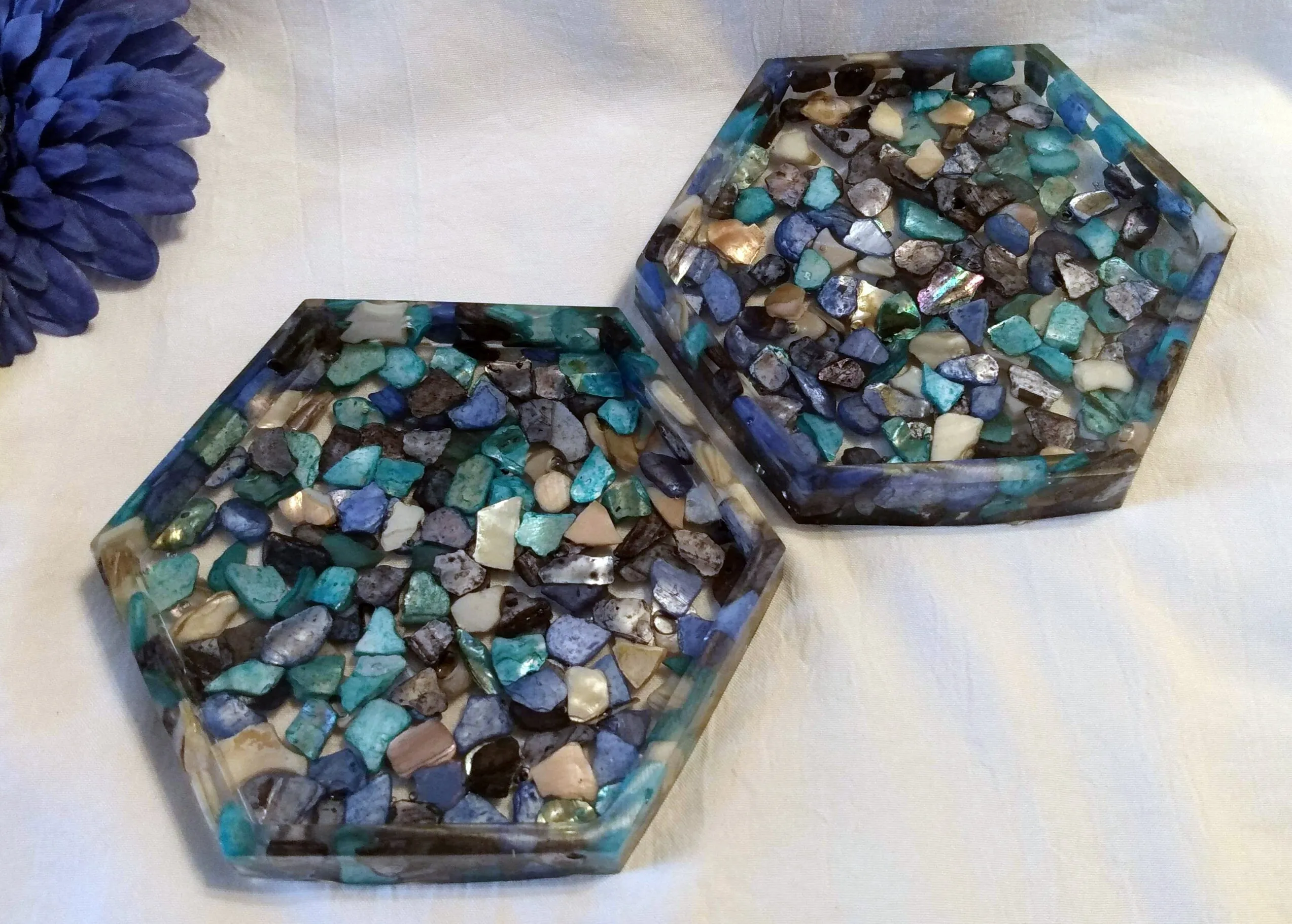 Extra Large Abalone Paua Shell Pieces for Jewelry Making