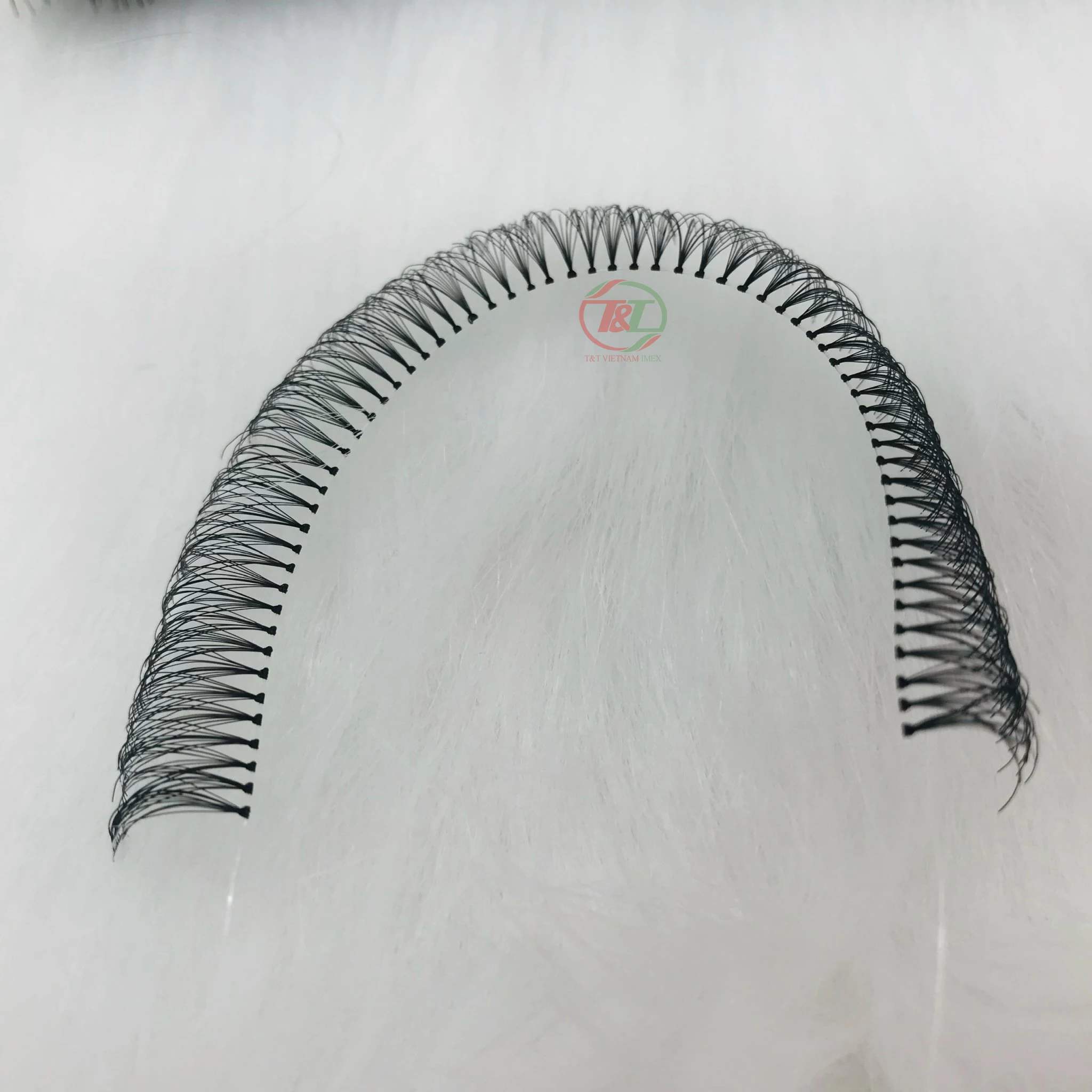 Vietnam wholesale high quality Cluster false eyelash Extension supplies individual 65 pcs/strand Curl D