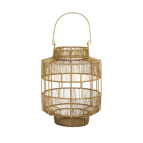 Modern Metal Wire Lantern Antique Collection Antique Lantern Golden Copper Color Lightning Decoration In Good Price 2024