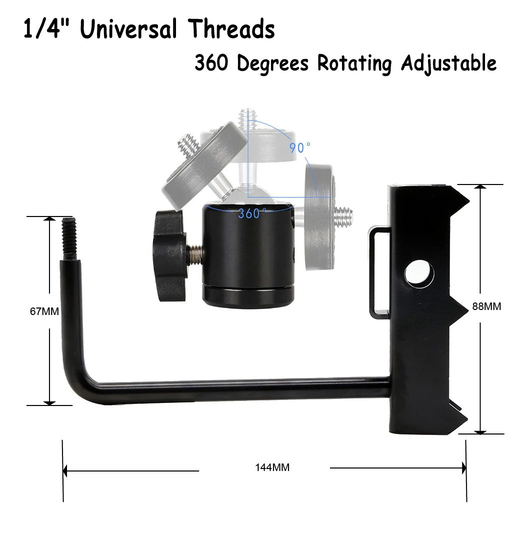 Digital Camera Holder 360 Degree Bracket Trail Camera Mount BK-M20 Solar Charger Holder